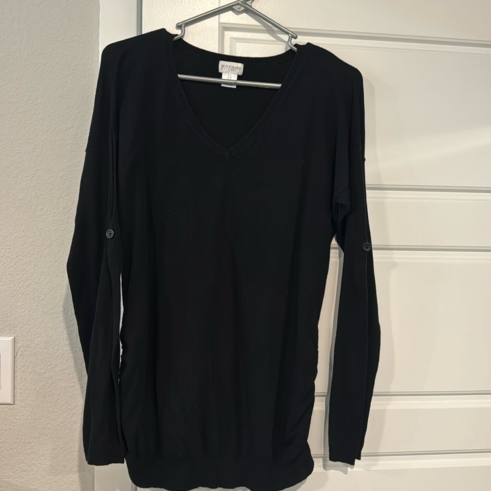 Long sleeve maternity shirt